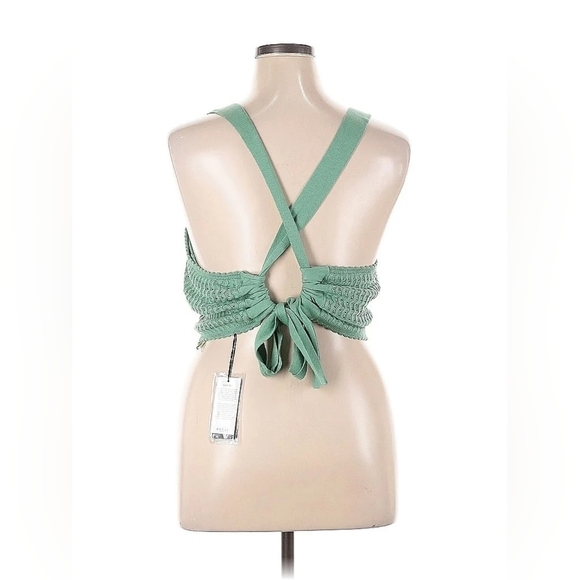 GUESS Yasmina Tie-Back Crop Top – Vital Green – NWT – Size XL - Picture 7 of 10